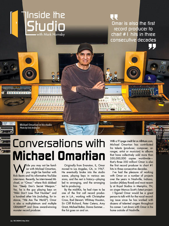 Inside the Studio – Conversations with Michael Omartian