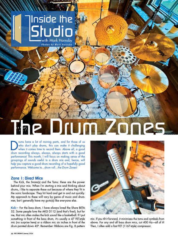 Inside the Studio – The Drum Zones
