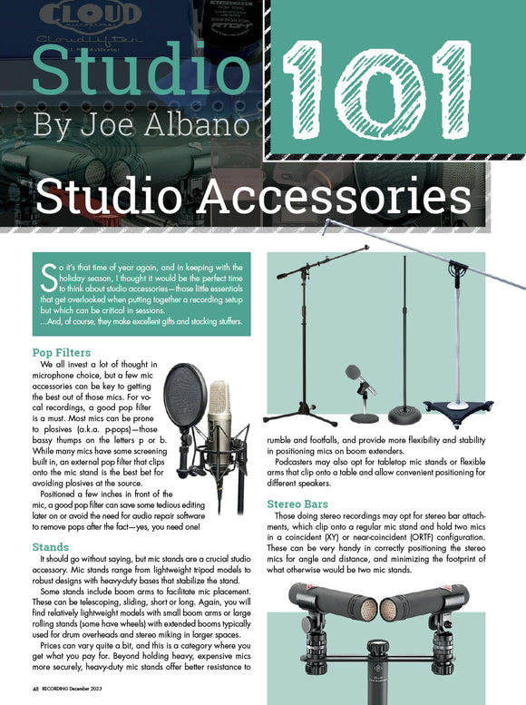 Studio 101 – Studio Accessories