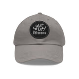 Shut Up! We're RECORDING - Recording Studio Dad Hat, Music Lover Cap, Leather Patch Cap, Gift for Musicians, Creative Workspace Hat