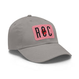 "REC" Badge  -  Recording studio Dad Hat with Leather Patch - Casual Accessory for Everyday Wear, Perfect Gift for Fathers, Outdoor Events, Customizable Style, [...]