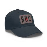 "REC" Badge  -  Recording studio Dad Hat with Leather Patch - Casual Accessory for Everyday Wear, Perfect Gift for Fathers, Outdoor Events, Customizable Style, [...]