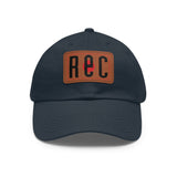 "REC" Badge  -  Recording studio Dad Hat with Leather Patch - Casual Accessory for Everyday Wear, Perfect Gift for Fathers, Outdoor Events, Customizable Style, [...]