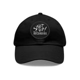 Shut Up! We're RECORDING - Recording Studio Dad Hat, Music Lover Cap, Leather Patch Cap, Gift for Musicians, Creative Workspace Hat