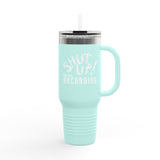 Shut Up! We're RECORDING - Insulated Travel Mug - Perfect for Coffee Lovers, Office Workers & Road Trips - Ideal Gift for Students, Birthdays, Holidays, Quotes