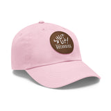 Shut Up! We're RECORDING - Recording Studio Dad Hat, Music Lover Cap, Leather Patch Cap, Gift for Musicians, Creative Workspace Hat