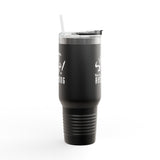Shut Up! We're RECORDING - Insulated Travel Mug - Perfect for Coffee Lovers, Office Workers & Road Trips - Ideal Gift for Students, Birthdays, Holidays, Quotes