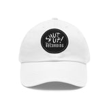 Shut Up! We're RECORDING - Recording Studio Dad Hat, Music Lover Cap, Leather Patch Cap, Gift for Musicians, Creative Workspace Hat
