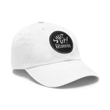 Shut Up! We're RECORDING - Recording Studio Dad Hat, Music Lover Cap, Leather Patch Cap, Gift for Musicians, Creative Workspace Hat