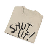 Shut Up! We're RECORDING - Unisex Softstyle T-Shirt, Funny Music Tee, Gift for Musicians, Studio Shirt, Music Fan Apparel