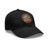 Shut Up! We're RECORDING - Recording Studio Dad Hat, Music Lover Cap, Leather Patch Cap, Gift for Musicians, Creative Workspace Hat