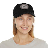 Shut Up! We're RECORDING - Recording Studio Dad Hat, Music Lover Cap, Leather Patch Cap, Gift for Musicians, Creative Workspace Hat