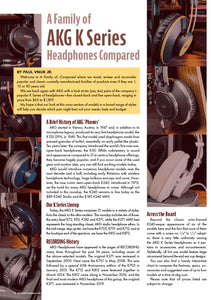 A Family of AKG K Series Headphones Compared