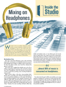 Inside the Studio – Mixing on Headphones