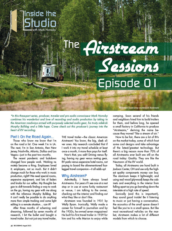 Inside the Studio – The Airstream Sessions: Episode 01