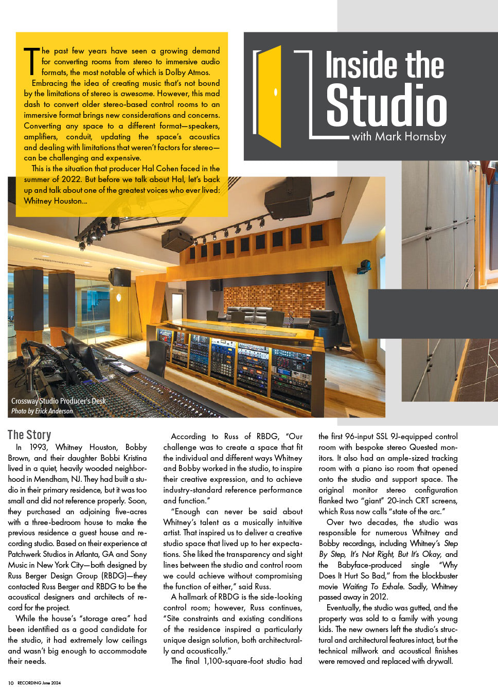 Inside the Studio Stereo to Immersive at Crossway Studio Recording
