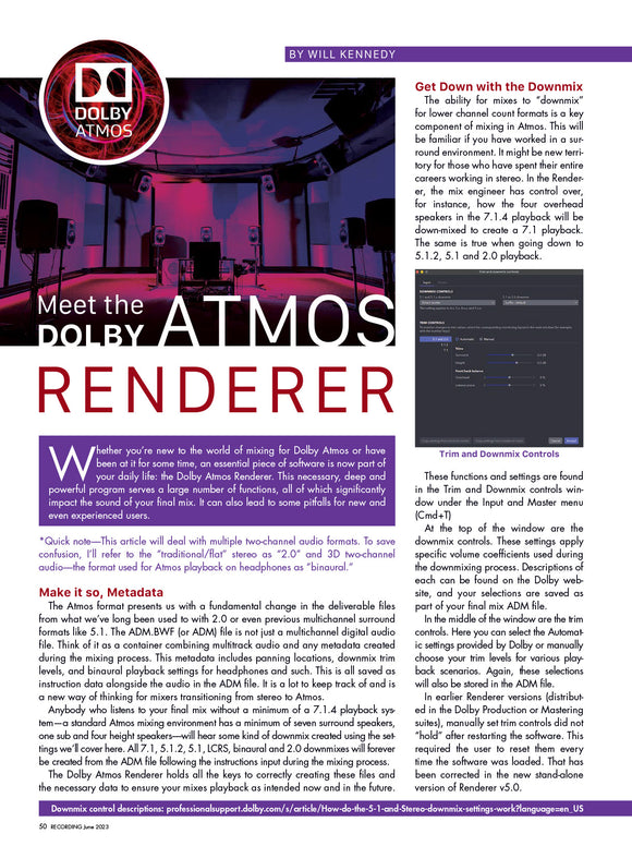 Meet the Dolby Atmos Renderer