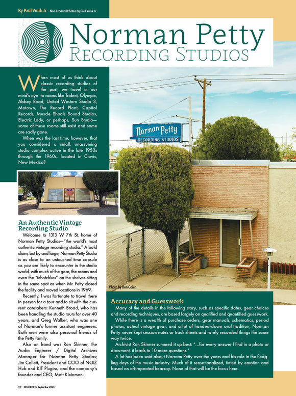 Norman Petty Recording Studios