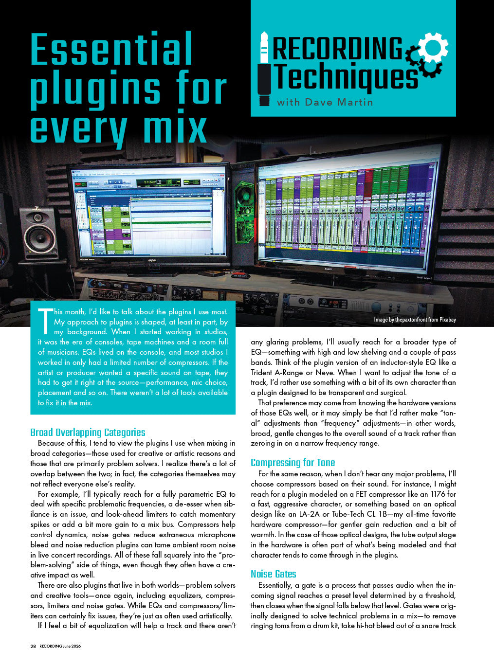 RECORDING Techniques – Essential plugins for every mix – Recording Magazine