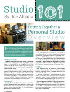 Studio 101 - Putting Together a Personal Studio (Overview)