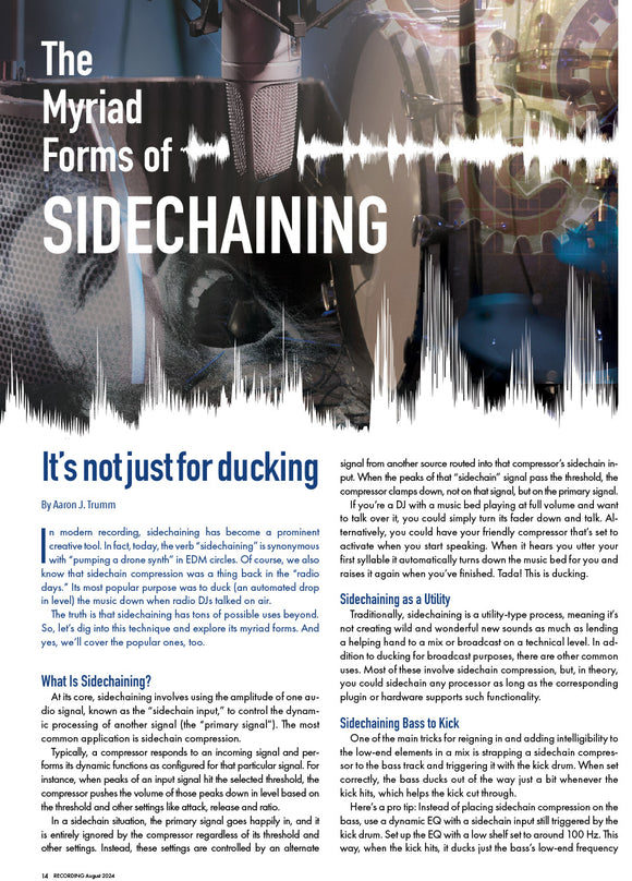 The Myriad Forms of Sidechaining