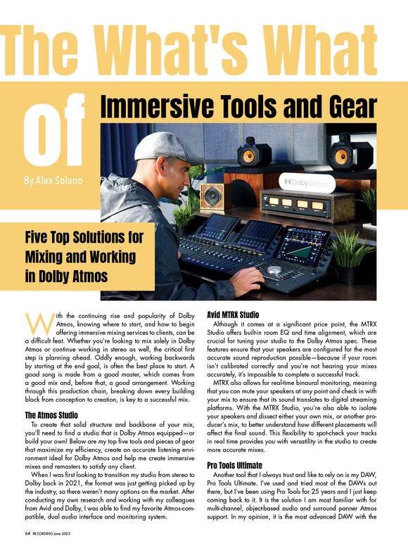 The What's What of Immersive Tools and Gear