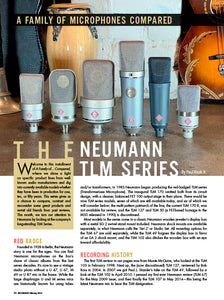 A Family of Microphones Compared - The Neumann TLM Series