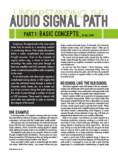 Understanding the Audio Signal Path - Part 1: Basic Concepts