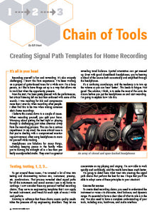 Chain of Tools: Creating Signal Path Templates for Home Recording