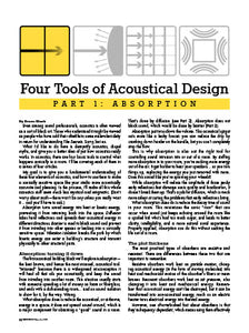 Four Tools Of Acoustical Design - Part 1: Absorption
