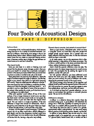 Four Tools of Acoustical Design - Part 2: Diffusion