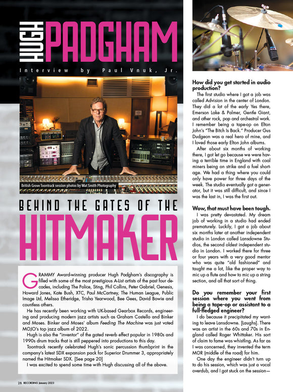 Hugh Padgham - Behind the Gates of the Hitmaker