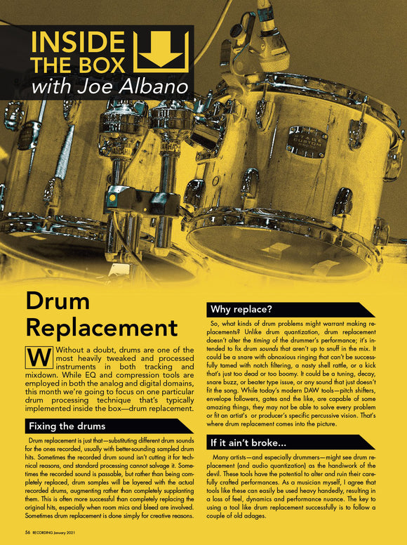 Inside the Box with Joe Albano: Drum Replacement
