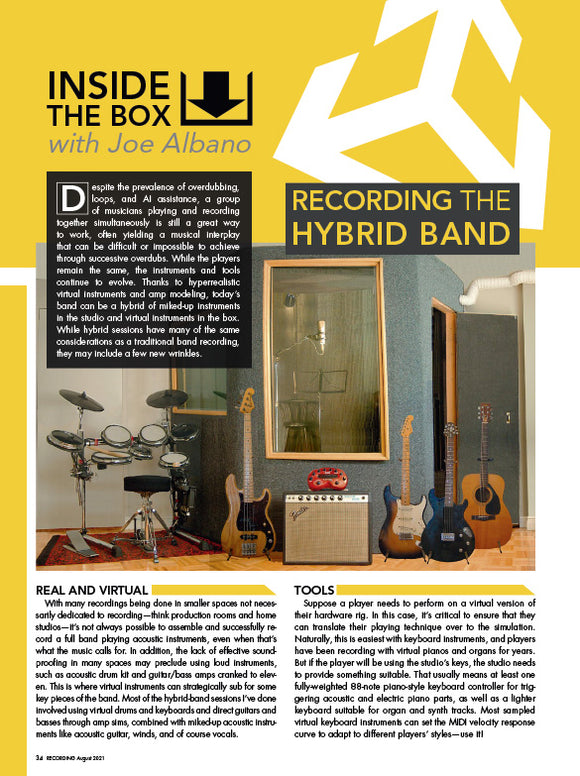 Inside the Box - Recording the Hybrid Band