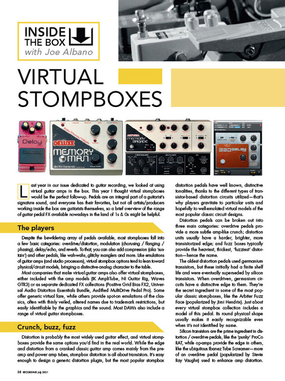 Virtual Stompboxes