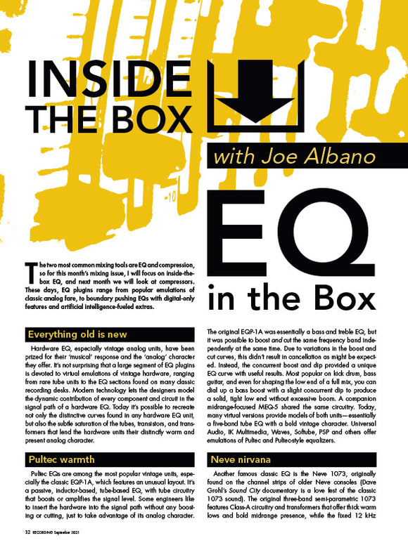 Inside the Box - EQ in the Box