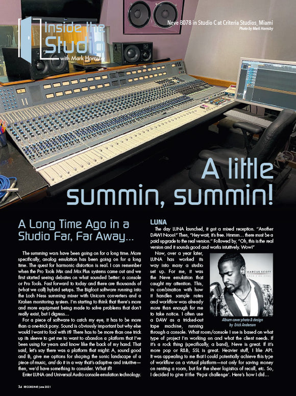 Inside the Studio: A Little Summin, Summin