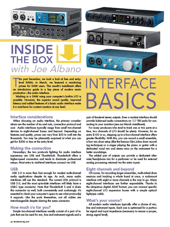 Inside the Box - Interface Basics