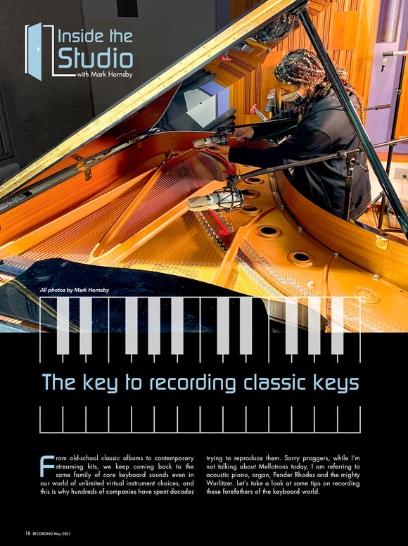 Inside the Studio: The key to recording classic keys