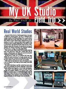 Paul Vnuk Jr. - My UK Studio Field Trip