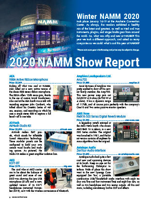 2020 NAMM Show Report