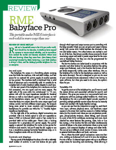RME Babyface Pro