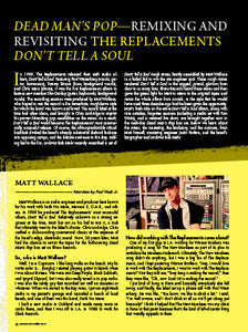 Dead Man's Pop—Remixing and Revisting The Replacements Don't Tell A Soul
