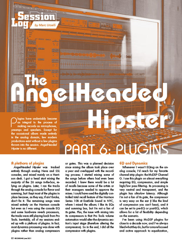 Session Log - The Angelheaded Hipster - Part 6: Plugins