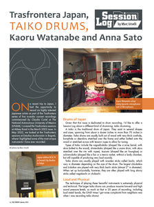 Session Log - Trasfrontera Japan, taiko drums, Kaoru Watanabe and Anna Sato
