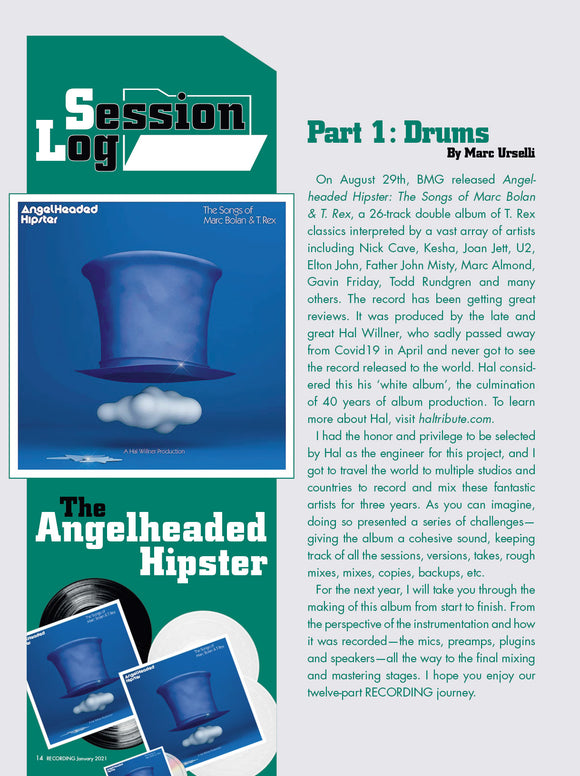 Session Log – The Angelheaded Hipster – Part 1: Drums