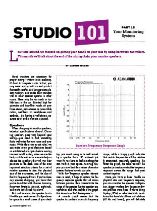 Studio 101 – Part 18: Your Monitoring System