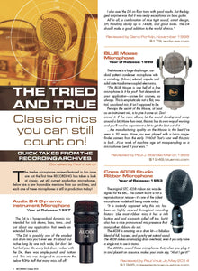 The Tried and True: Classic mics you can still count on!