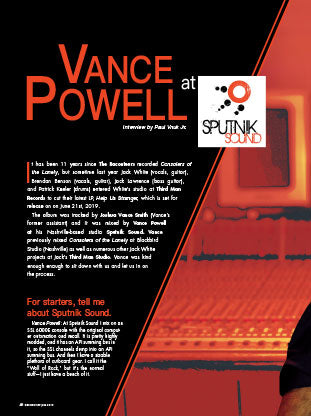 Vance Powell at Sputnik Sound